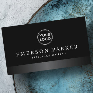 Carte De Visite Logo personnalisé élégant en satin
