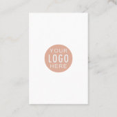 Carte De Visite Logo personnalisé et code QR do-it-yourself modern (Dos)