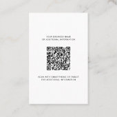 Carte De Visite Logo personnalisé et code QR do-it-yourself modern (Devant)