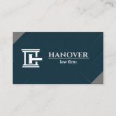 Carte De Visite Logo personnalisé et texte moderne (Devant)