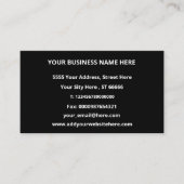 Carte De Visite Logo personnalisé Informations de contact complète (Devant)