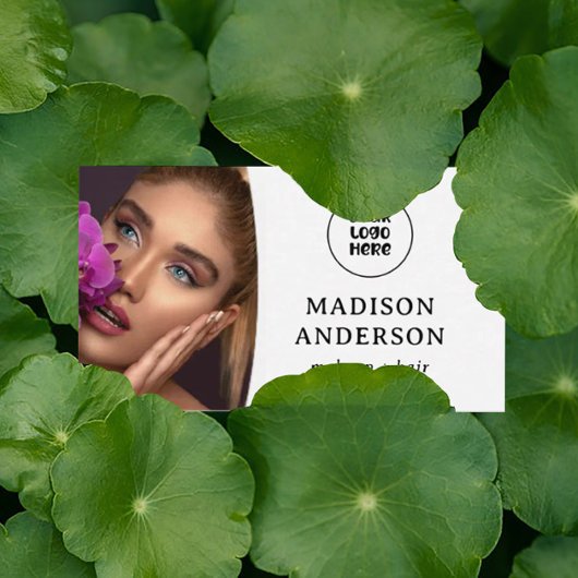 Carte De Visite Logo personnalisé, maquillage professionnel QR Cod