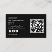 Carte De Visite Logo personnalisé, maquillage professionnel QR Cod (Dos)