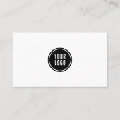 Carte De Visite Logo personnalisé minimal (Devant)
