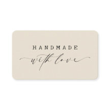 Logo personnalisé minimal fait main avec amour Scr