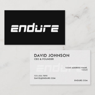 Carte De Visite Logo personnalisé minimaliste professionnel modern