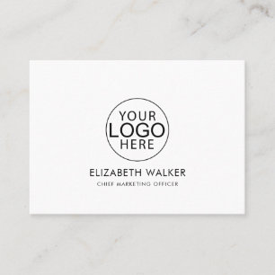 Carte De Visite Logo personnalisé Moderne Minimaliste