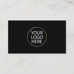 Carte De Visite Logo personnalisé noir professionnel