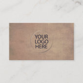Carte De Visite Logo personnalisé | papier Kraft professionnel (Devant)