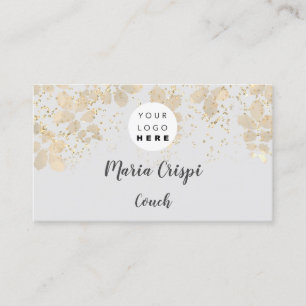 Carte De Visite Logo personnalisé QR Code Couch Therapist Blogger