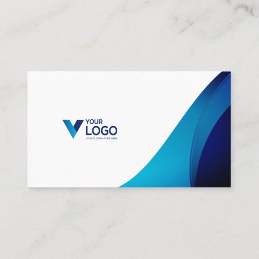 Carte De Visite Logo personnalisé QR Code élégant Moderne Bu Profe (Dos)