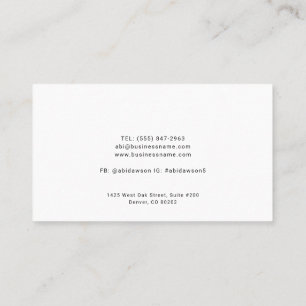 Carte De Visite Logo personnalisé simple