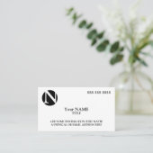 Carte De Visite Logo personnalisé simple (Debout devant)