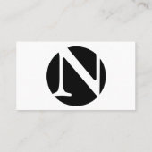 Carte De Visite Logo personnalisé simple (Dos)