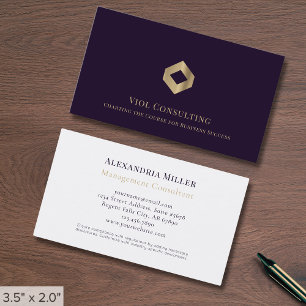 Carte De Visite Logo personnalisé simple et élégant