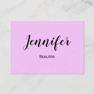 Carte De Visite logo personnalisé simple minimaliste blanc realtor