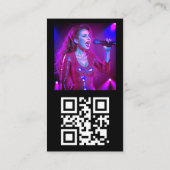 Carte De Visite Logo personnalisé tiktok photo et code QR (Dos)