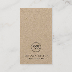 Carte De Visite Logo personnalisé vertical professionnel moderne 