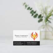 Carte De Visite Logo Phoenix Bird (Debout devant)