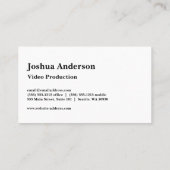 Carte De Visite Logo Phoenix | Espace (Dos)