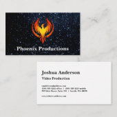 Carte De Visite Logo Phoenix | Espace (Devant / Derrière)