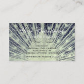 Carte De Visite Logo photo Beautifule Peacock sur Black (Dos)