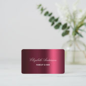 Carte De Visite Logo photo bourguignonne élégant (Debout devant)