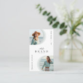 Carte De Visite Logo photo de designer de mode professionnel de lu (Debout devant)