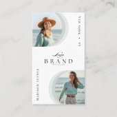 Carte De Visite Logo photo de designer de mode professionnel de lu (Devant)