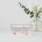 Carte De Visite Logo photo du script de parties scintillant SIlver (Debout devant)