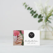 Carte De Visite Logo photo Nail Tech (Debout devant)