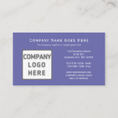 Carte De Visite Logo photo Périmètre horizontale à double face (Dos)