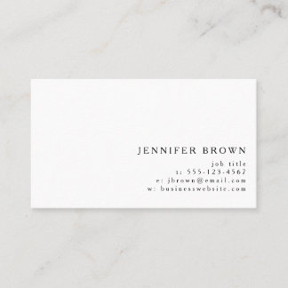 Carte De Visite Logo Photo Simple Moderne Minimaliste Professionne