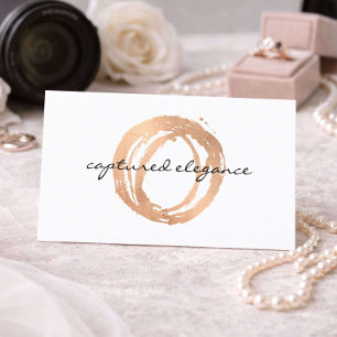 Carte de visite Logo Photographe de Mariage Rose G