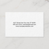 Carte De Visite Logo Pinceaux | Artistique | Bois (Dos)