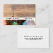 Carte De Visite Logo Pinceaux | Artistique | Bois (Devant / Derrière)
