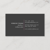 Carte De Visite Logo Pink Puff pour artiste de maquillage indépend (Dos)