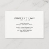 Carte De Visite Logo pinte de bière (Dos)