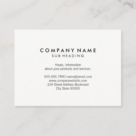 Carte De Visite Logo pinte de bière (Dos)