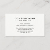 Carte De Visite Logo pinte de bière (Dos)