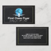 Carte De Visite Logo Plane Flyings Monde | Transport (Devant / Derrière)
