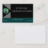 Carte De Visite Logo Planet Earth (Devant / Derrière)