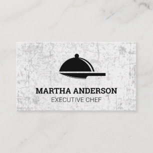 Carte De Visite Logo Platter Knife   Grunge