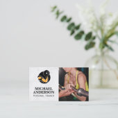 Carte De Visite Logo Poids du curling | Session de formation (Debout devant)