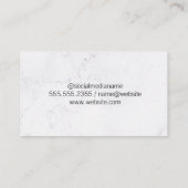 Carte De Visite Logo Poids du curling | Session de formation (Dos)