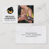 Carte De Visite Logo Poids du curling | Session de formation (Devant / Derrière)