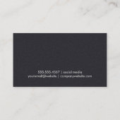 Carte De Visite Logo pour cheveux | Arrière - plan métal or (Dos)