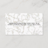 Carte De Visite Logo pour dents étincelantes | Marbre (Dos)