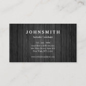 Carte De Visite Logo pour mâle moderne rustique et raffiné Bow Bow (Dos)