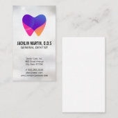 Carte De Visite Logo pour soins dentaires White Tooth (Devant / Derrière)